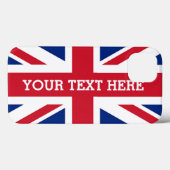 Personalisierte Union Jack-Flagge Case-Mate iPhone Hülle (Rückseite (Horizontal))