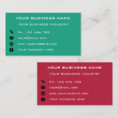 Personalisierte Unternehmen Info Company wählt Far Telefonnummerkarte (Vorne/Hinten)