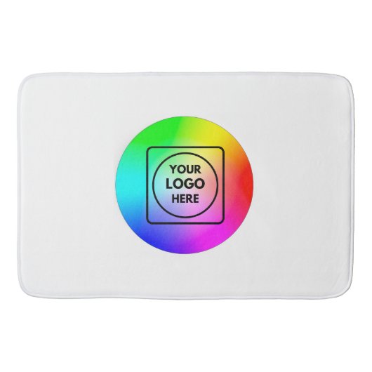Personalisierte Unternehmens-Logo-Branding-Badezim Badematte (Vorderseite)