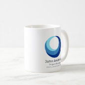 Personalisierte Unternehmens-Logo-Kaffeetasse Kaffeetasse (VorderseiteRechts)