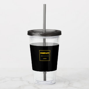 Personalisierte Unternehmens-Schwarz-Moderne Indiv Acryltrinkbecher