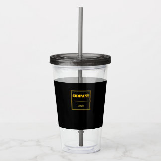 Personalisierte Unternehmens-Schwarz-Moderne Indiv Acryltrinkbecher