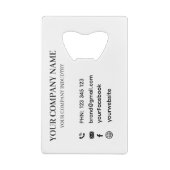 Personalisierte Unternehmensfirma Moderne Werbung  Geldbeutel Flaschenöffner (Rückseite)