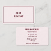 Personalisierte Unternehmensförderkarte Visitenkarte (Vorne/Hinten)