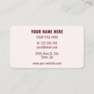 Personalisierte Unternehmensförderkarte Visitenkarte