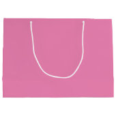 Personalisierte Unternehmensförderung/Einkauf rosa Große Geschenktüte (Rückseite)