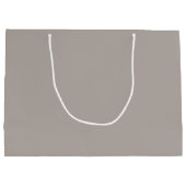 Personalisierte Unternehmensförderung/Graue Einkäu Große Geschenktüte (Rückseite)