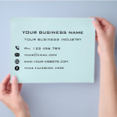 Personalisierte Unternehmensinformation Werbeaktio Flyer (Hand)