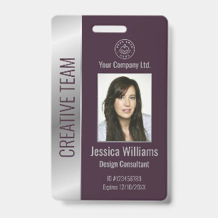 Personalisierte unternehmensinterne Mitarbeiter-ID Ausweis