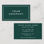 Personalisierte Unternehmenskarte Visitenkarte (Vorne/Hinten)