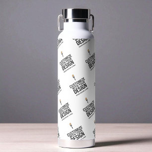 Personalisierte Unternehmensmarke Minimalistisch B Trinkflasche