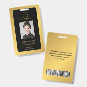 personalisierte Unternehmensmitarbeiter Moderne go Ausweis (Vorder- & Rückseite)