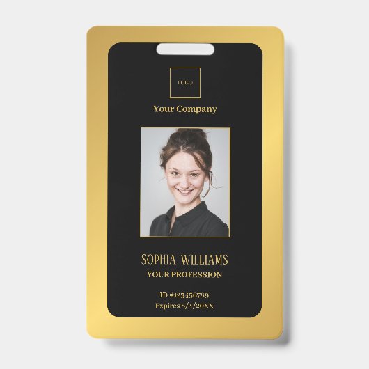 personalisierte Unternehmensmitarbeiter Moderne go Ausweis (Vorderseite)