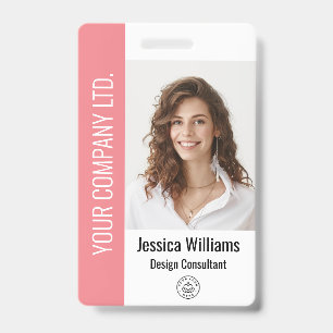 Personalisierte Unternehmensmitarbeiter-Pink-ID Ausweis