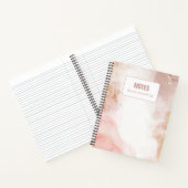 Personalisierte Unterrichtsstunde: Rosa und Goldfa Notizblock (Innenseite)