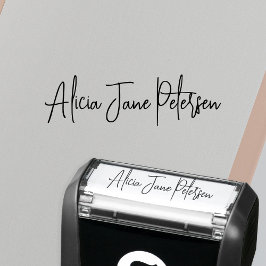 Personalisierte Unterschrift Schrift Ihren Namen  Permastempel