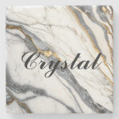 Personalisierte Untersetzer aus Marmorstein (Vorderseite)