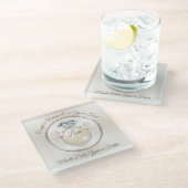 Personalisierte Untersetzer Gastgeschenke Hochzeit (Schrägansicht)