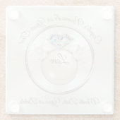 Personalisierte Untersetzer Gastgeschenke Hochzeit (Rückseite)