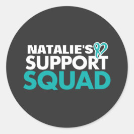 Personalisierte Unterstützung des Ovarialkarzinoms Runder Aufkleber