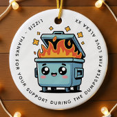 Personalisierte Unterstützung für Dumping - Danke, Keramik Ornament