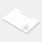 Personalisierte UP- UND ATOM-Spaß-Wissenschaft Post-it Klebezettel (angewinkelt)