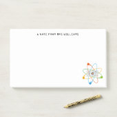 Personalisierte UP- UND ATOM-Spaß-Wissenschaft Post-it Klebezettel (Auf Schreibtisch)