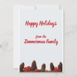 Personalisierte Urlaubskarte Feiertagskarte