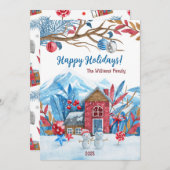Personalisierte Urlaubskarte Feiertagskarte (Vorne/Hinten)