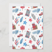 Personalisierte Urlaubskarte Feiertagskarte (Rückseite)