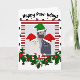 Personalisierte Urlaubskarte für Hunde Karte