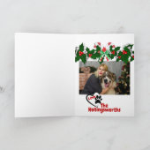 Personalisierte Urlaubskarte für Hunde Karte (Innenseite)