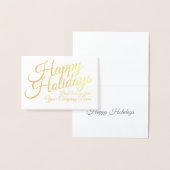 Personalisierte Urlaubskarte für Unternehmen Folienkarte (Anzeige)