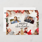 Personalisierte Urlaubskarte - Individuelles Foto Feiertagspostkarte (Vorne/Hinten)