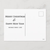 Personalisierte Urlaubskarte - Individuelles Foto Feiertagspostkarte (Rückseite)