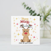 PERSONALISIERTE URLAUBSKARTEN (REINDEER) (Stehend Vorderseite)
