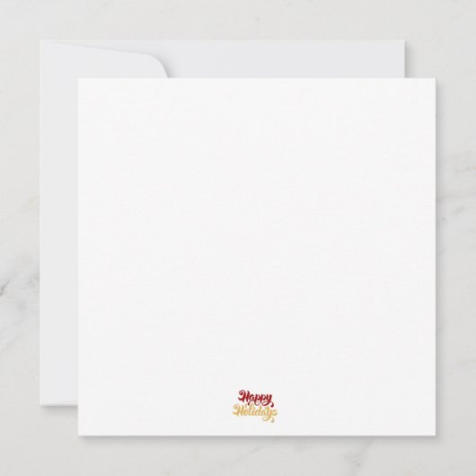 PERSONALISIERTE URLAUBSKARTEN (REINDEER) (Rückseite)