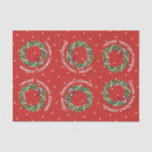 Personalisierte Urlaubskünste & Goldene Herzen Seidenpapier (Vorderseite)