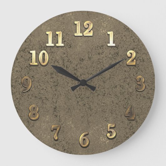 Personalisierte Urlaubssaison Vibe Große Wanduhr (Vorderseite)