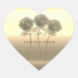 Personalisierte Urlaubssaison Vibe Herz-Aufkleber