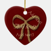 Personalisierte Urlaubssaison Vibe Keramikornament (Hinten)