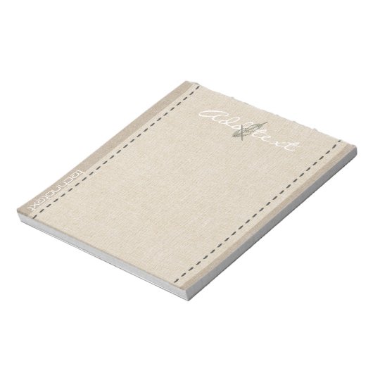 Personalisierte Urlaubssaison Vibe Notizblock (Rotiert)