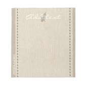 Personalisierte Urlaubssaison Vibe Notizblock (Vorderseite)