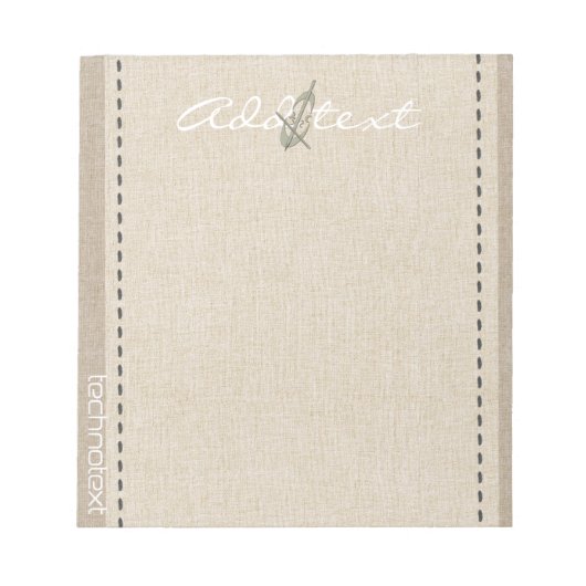 Personalisierte Urlaubssaison Vibe Notizblock (Vorderseite)