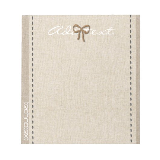 Personalisierte Urlaubssaison Vibe Notizblock (Vorderseite)