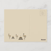 Personalisierte Urlaubssaison Vibe Postkarte (Rückseite)