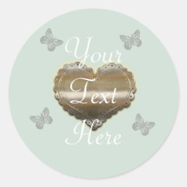 Personalisierte Urlaubssaison Vibe Runder Aufkleber