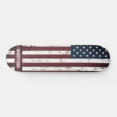 Personalisierte US Flagge - amerikanische Flagge Skateboard (Horizontal)