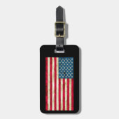 Personalisierte US-Flagge - amerikanisches Flag -  Gepäckanhänger (Vorderseite vertikal)
