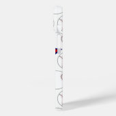 Personalisierte US Flagge Baseball Batter v1 Case-Mate iPhone Hülle (Rückseite / Links)